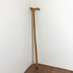 Solid Wood‎ Fish Head Scale Detail Walking Stick Cane Costume Prop